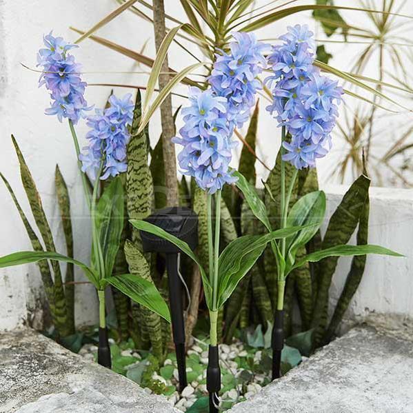 Skorter | Solar Powered LED Hyacinth 3 Piece Fence Set