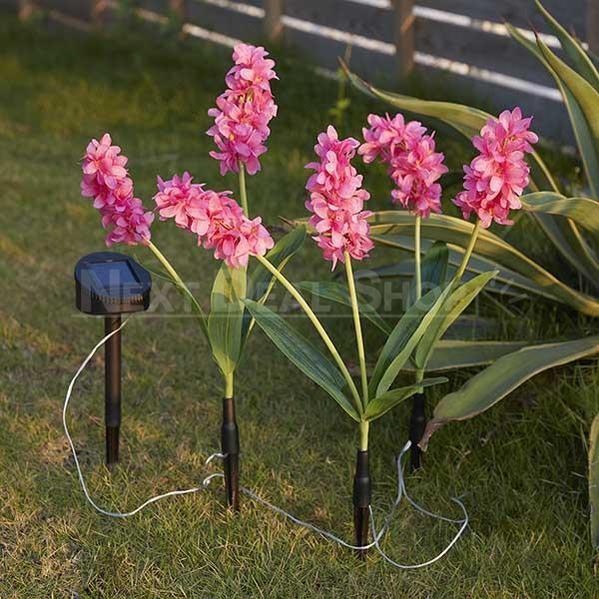 Skorter | Solar Powered LED Hyacinth 3 Piece Fence Set