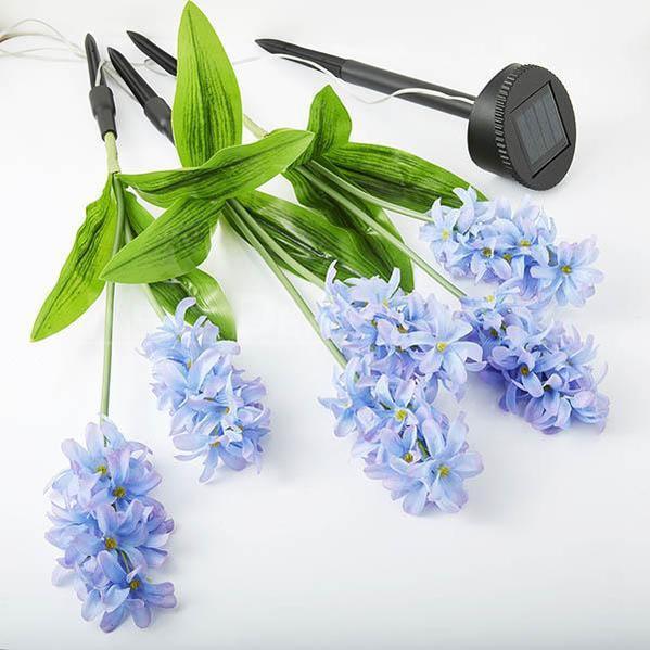Skorter | Solar Powered LED Hyacinth 3 Piece Fence Set
