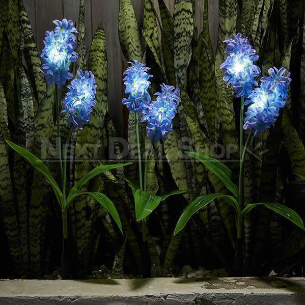 Skorter | Solar Powered LED Hyacinth 3 Piece Fence Set