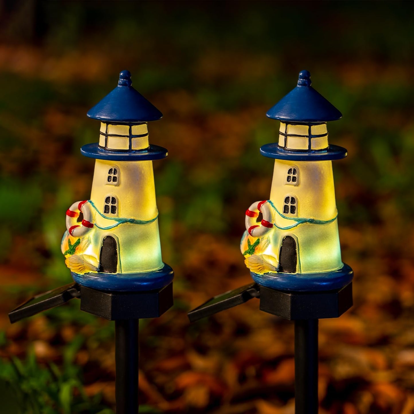 Skorter | Solar Powered LED Lighthouse Stake Light