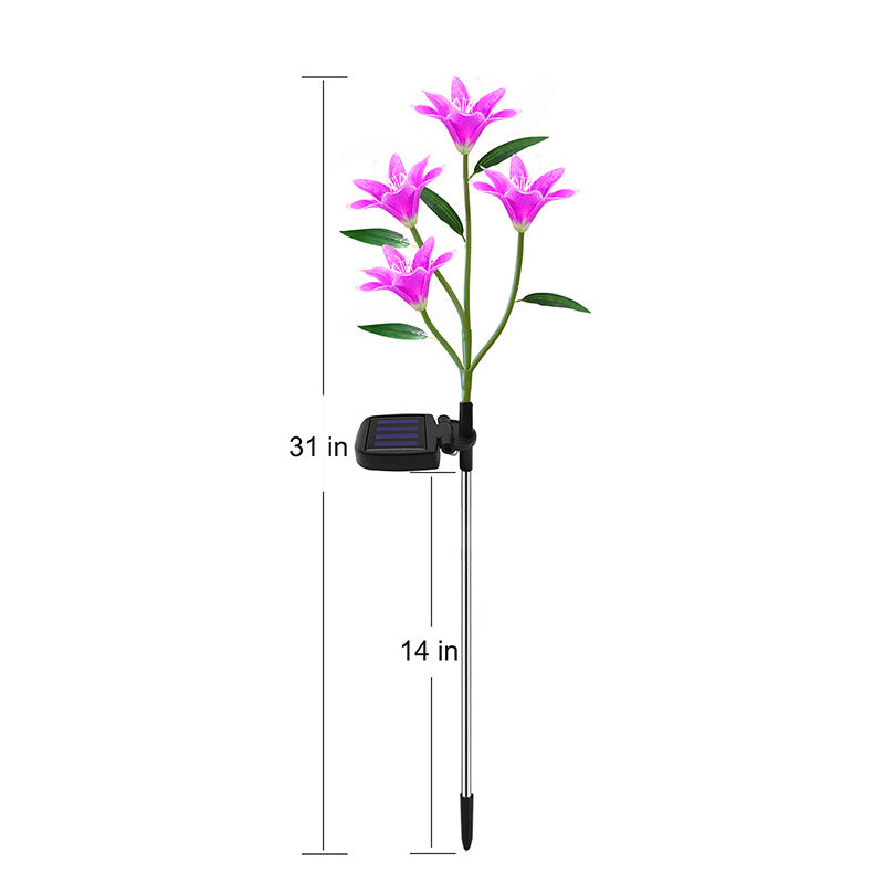 Skorter | Solar Powered LED Lily Flower Stake Light
