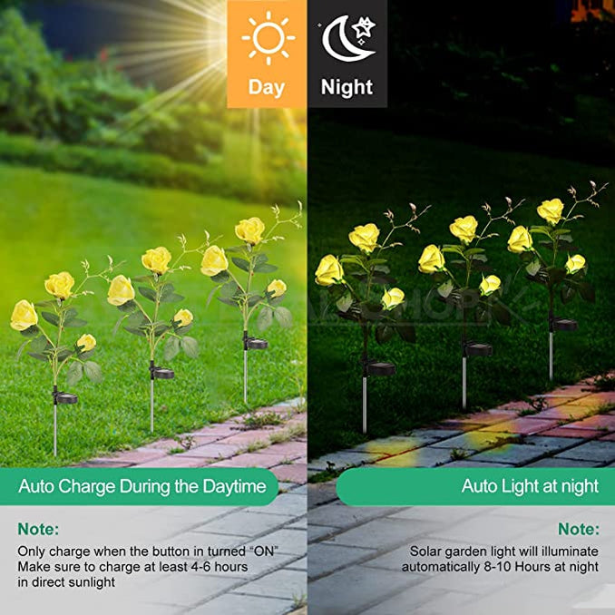Skorter | Solar-powered LED Rose Stake
