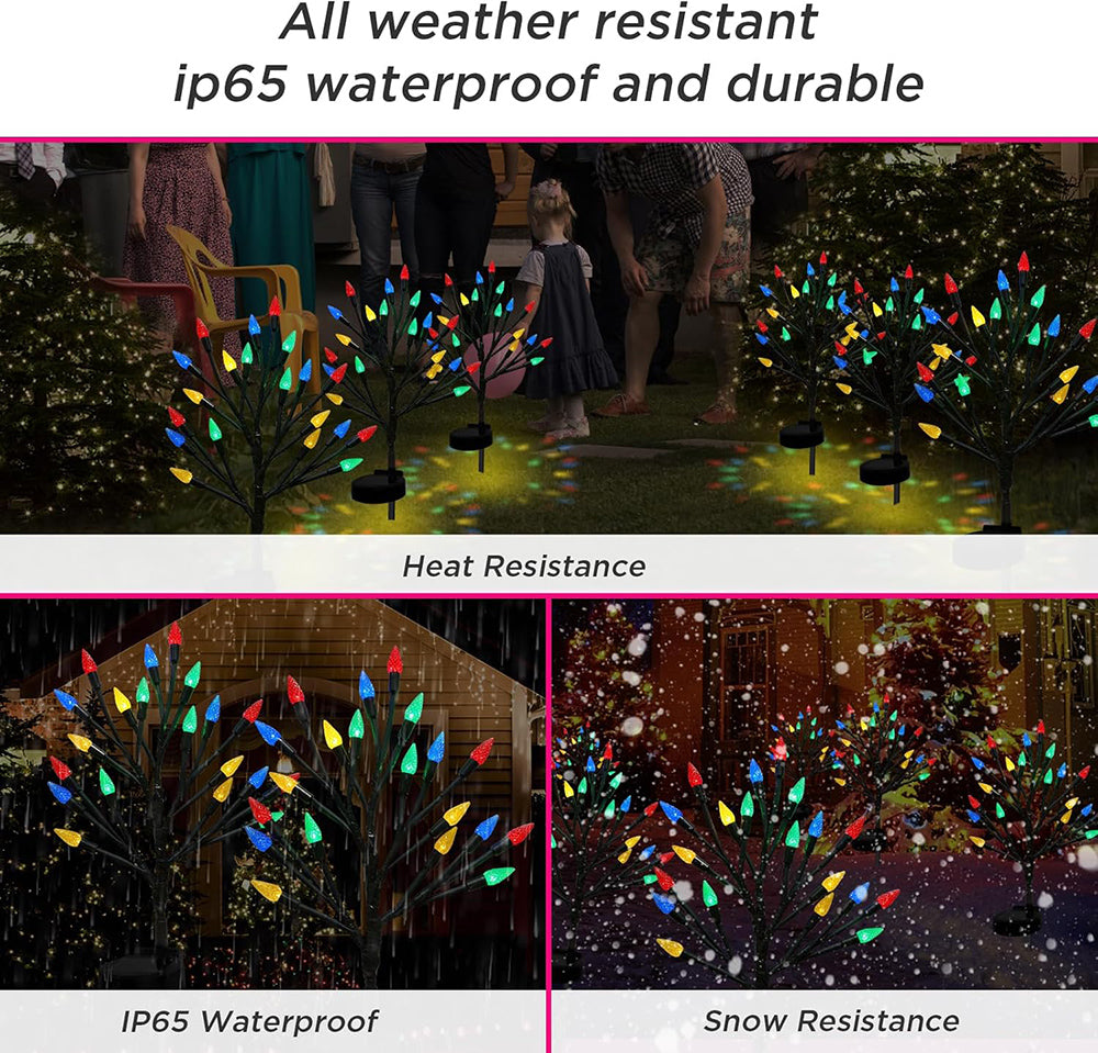 Skorter | Solar-powered LED Strawberry Tree Stake Light
