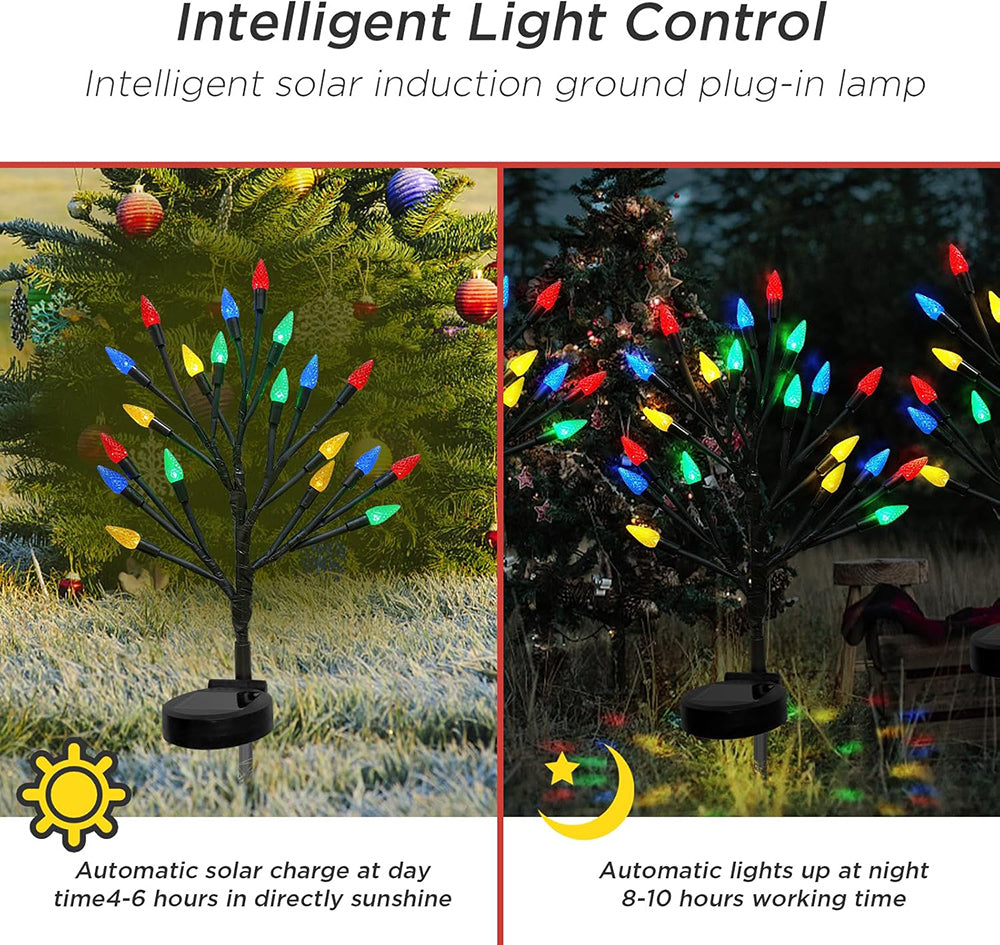 Skorter | Solar-powered LED Strawberry Tree Stake Light