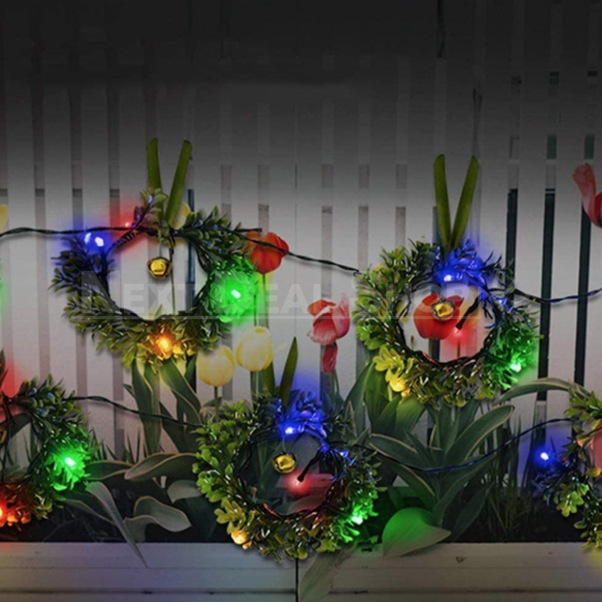 Skorter | Solar-Powered Mini Wreath LED Light String