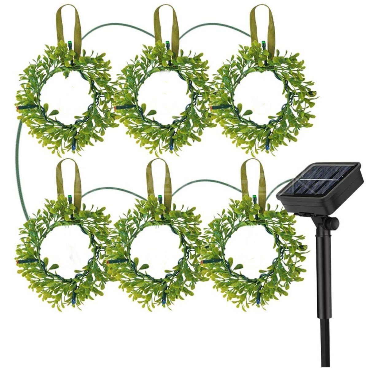 Skorter | Solar-Powered Mini Wreath LED Light String