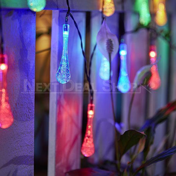 Skorter | Solar-powered raindrop light chain