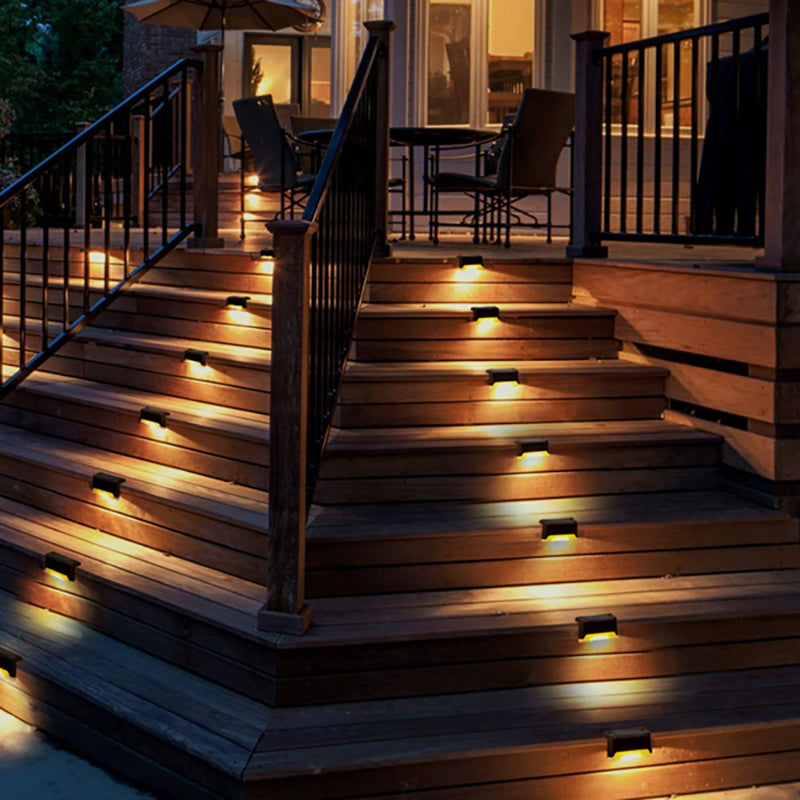 Skorter | Solar Step Light - Waterproof LED Outdoor Lighting for Pathways, Decks, and Stairs - Solar Powered Garden Illumination