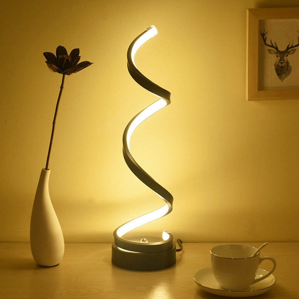 Skorter | Modern Spiral LED Table Lamp