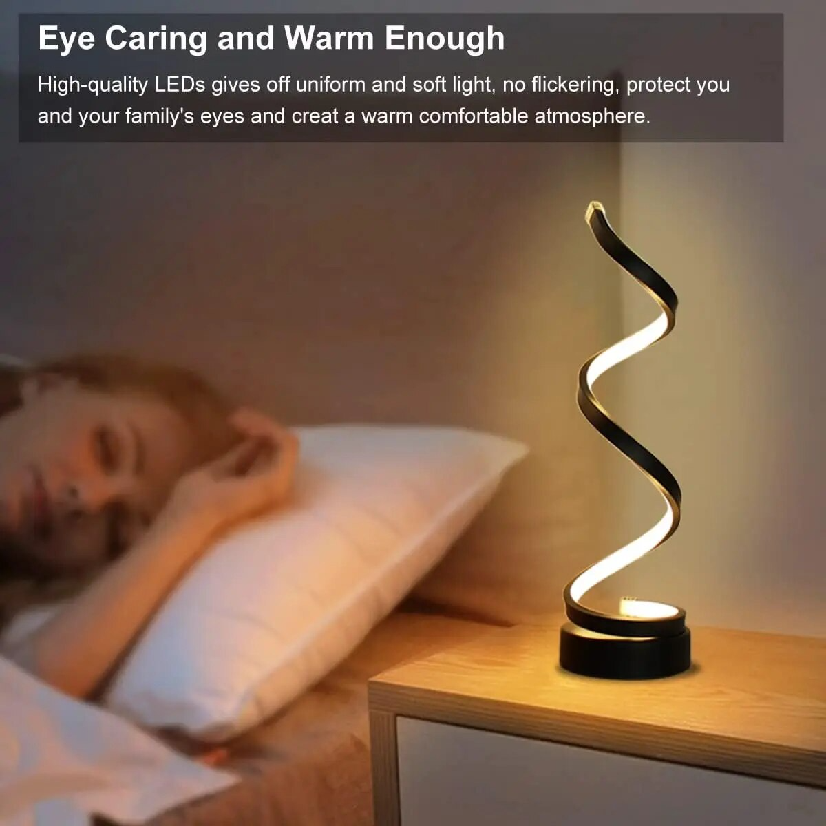 Skorter | Modern Spiral LED Table Lamp
