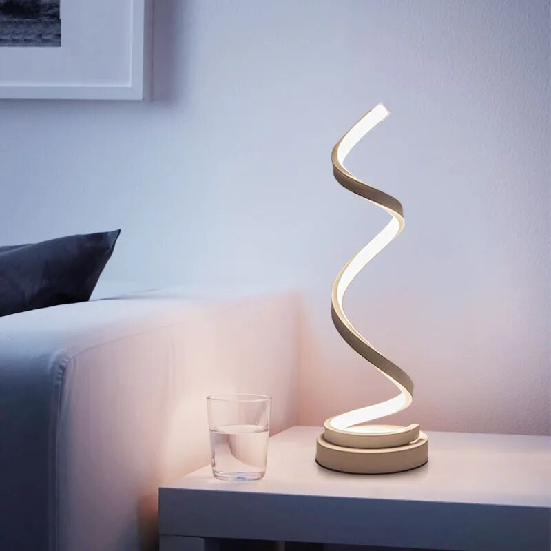 Skorter | Modern Spiral LED Table Lamp