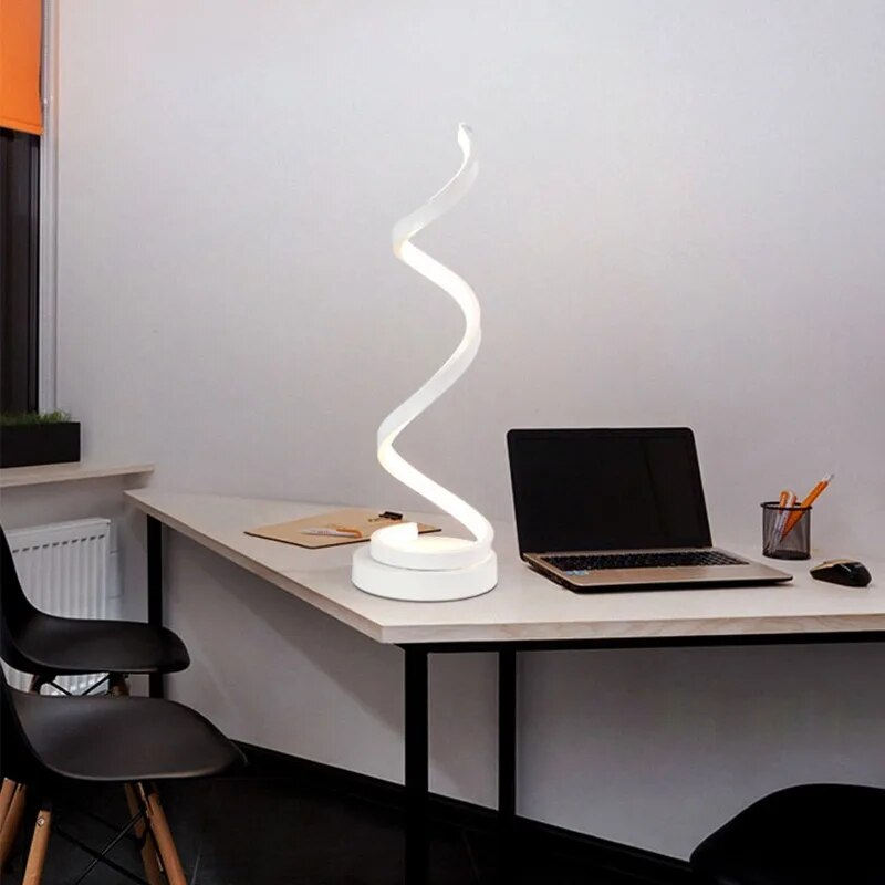 Skorter | Modern Spiral LED Table Lamp