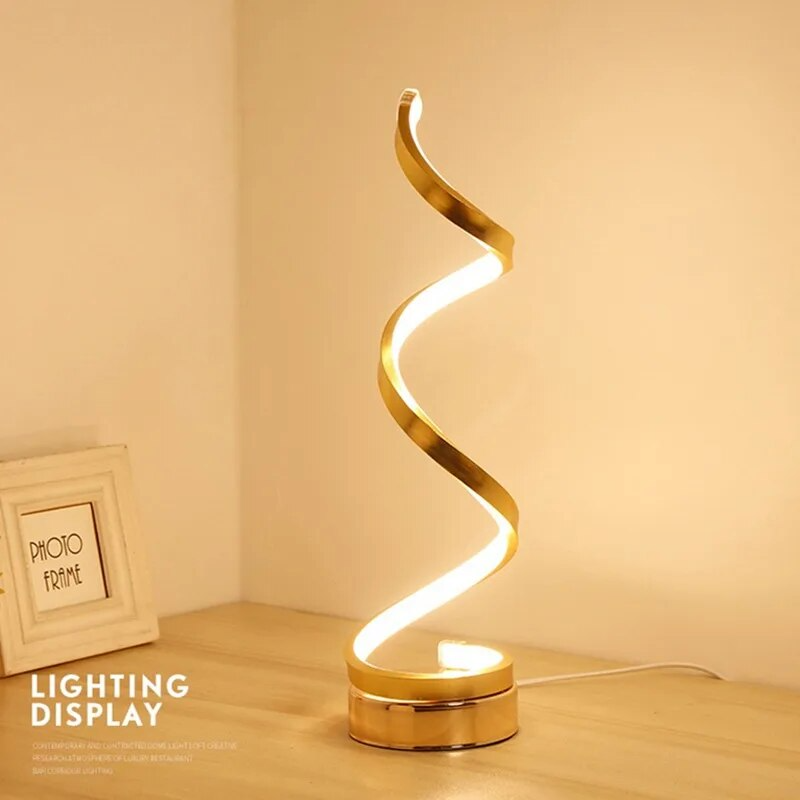 Skorter | Modern Spiral LED Table Lamp