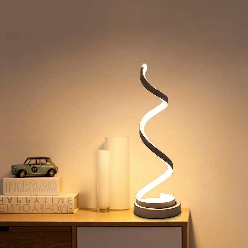 Skorter | Modern Spiral LED Table Lamp