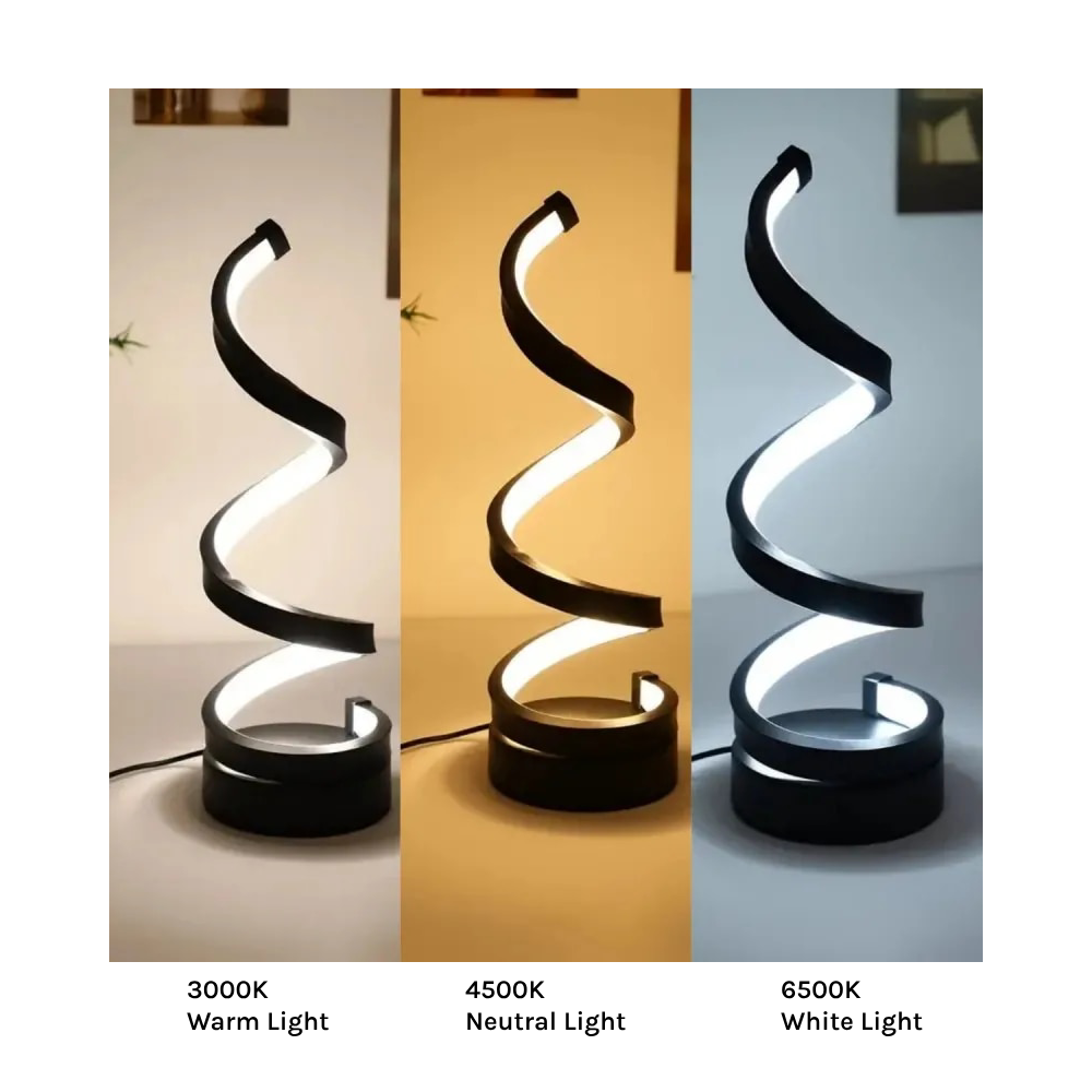 Skorter | Modern Spiral LED Table Lamp