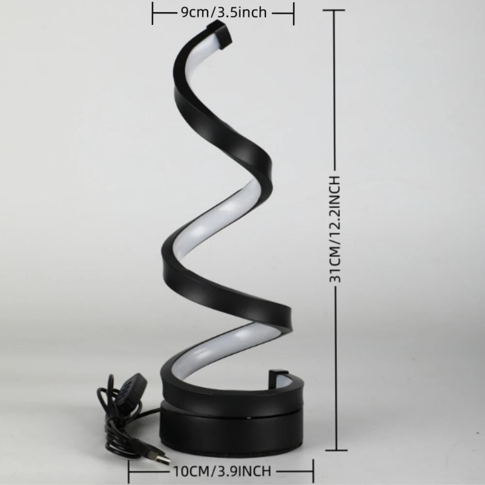 Skorter | Modern Spiral LED Table Lamp
