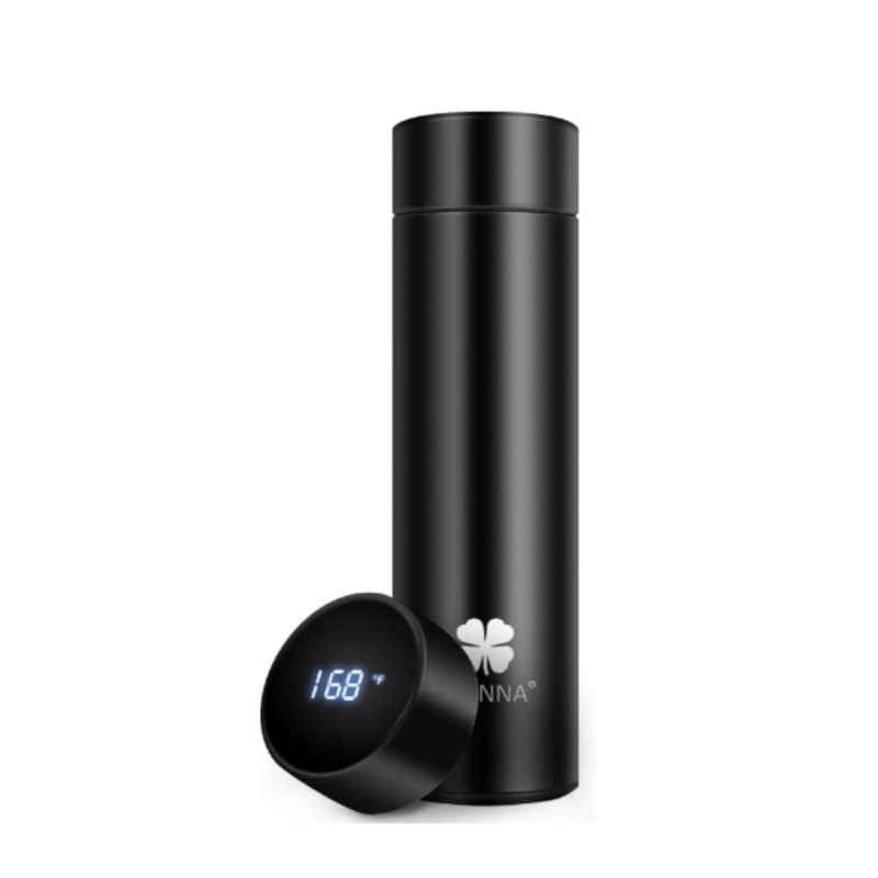 Skørter | Travel coffee cup in stainless steel with LED temperature display