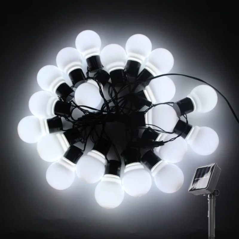 Skorter | Waterproof Outdoor String Lights - Solar Garden Lighting for Balcony & Terrace