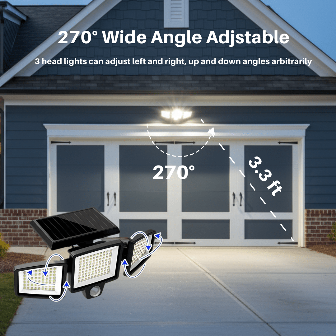 Skorter | Solar-powered LED security light with motion sensor & remote control