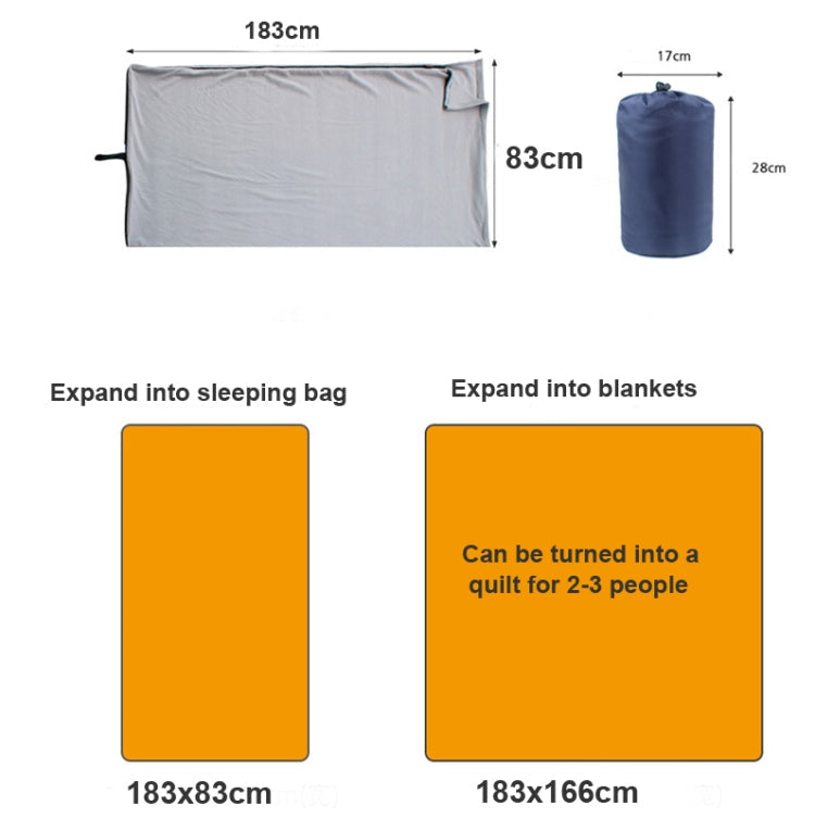 Skorter | Outdoor Fleece Sleeping Bag Camping Trip Air Conditioner Dirty Sleeping Bag Separated