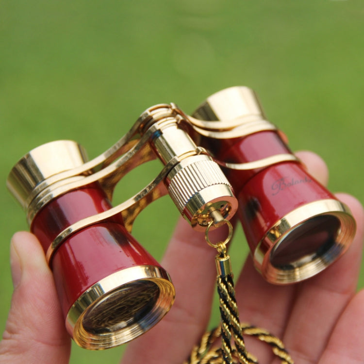 Skorter | Metal 3X25 Belt Gold Plating Red Classical Gift Mirror Telescope