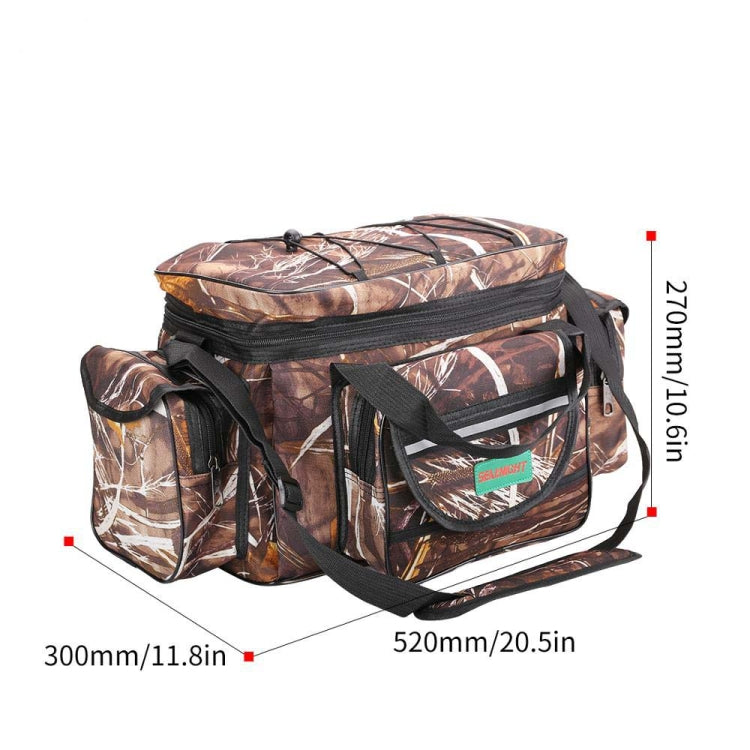 Skorter | SeaKnight SK003 Multifunctional Lure Bag Shoulder Messenger Bag Fishing Gear Waist Bag(Straw)