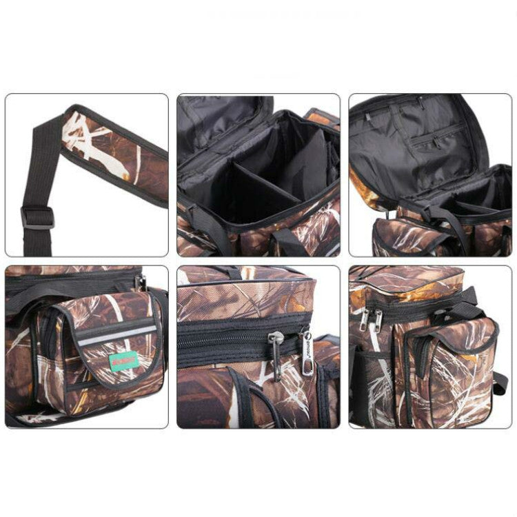 Skorter | SeaKnight SK003 Multifunctional Lure Bag Shoulder Messenger Bag Fishing Gear Waist Bag(Straw)