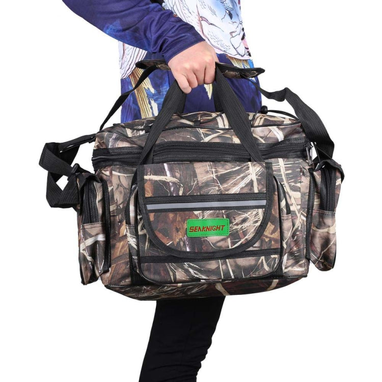 Skorter | SeaKnight SK003 Multifunctional Lure Bag Shoulder Messenger Bag Fishing Gear Waist Bag(Straw)