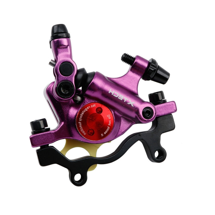 Skorter | ZOOM HB100 Mountain Bike Hydraulic Brake Caliper Folding Bike Cable Pull Hydraulic Disc Brake Caliper, Style:Rear(Purple)