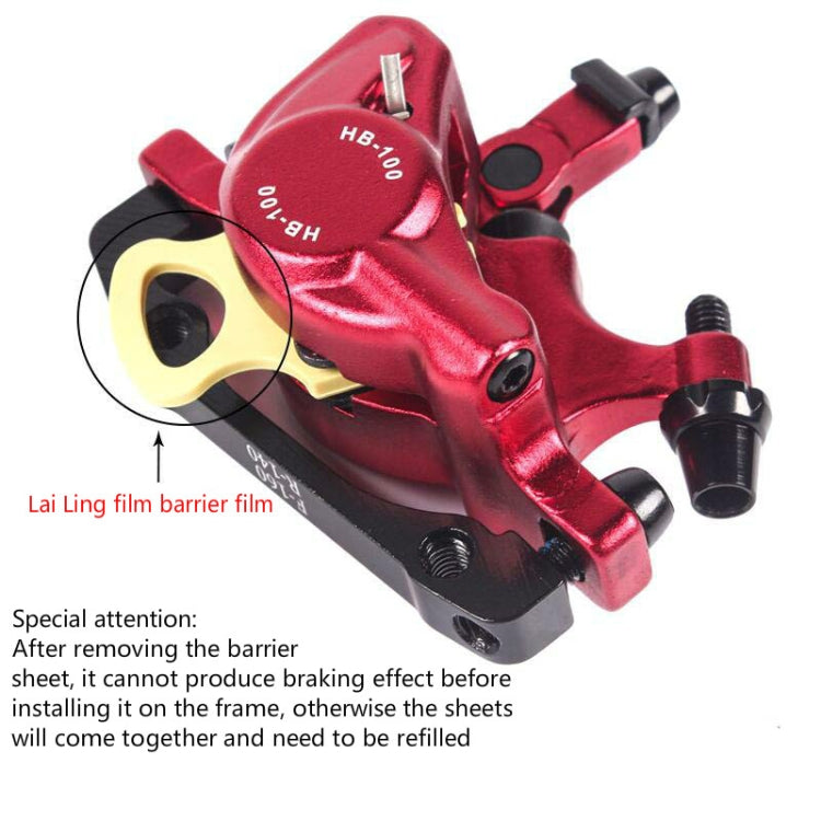 Skorter | ZOOM HB100 Mountain Bike Hydraulic Brake Caliper Folding Bike Cable Pull Hydraulic Disc Brake Caliper, Style:Front and Rear(Black)