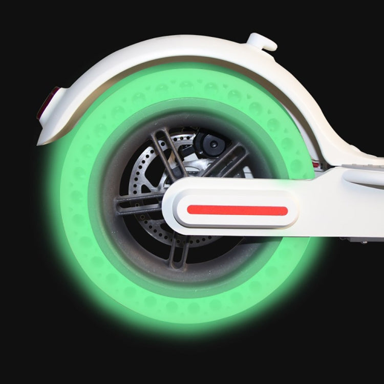 Skorter | M0137 For Xiaomi Mijia M365 Electric Scooter Accessories 8.5 inch Shock-absorbing Pattern Honeycomb Solid Tire Fluorescent Tire(Fluorescent Green)