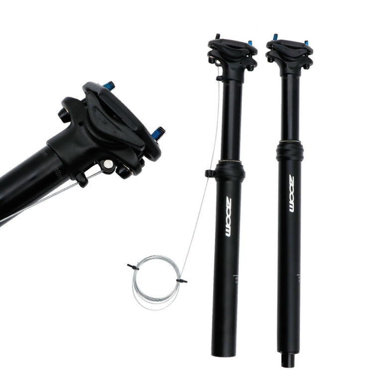 Skorter | ZOOM Bicycle Wire-Controlled Hydraulic Lift Seat Tube Mountain Bike Seatpost, Size:31.6mm, Specification:400mm Internal Routing