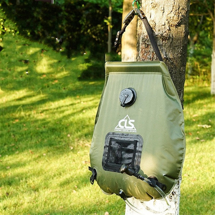 Skorter | Outdoor Bathing Bag Self-driving Camping Solar Hot Water Bottle 20L Water Storage Bag(Black)