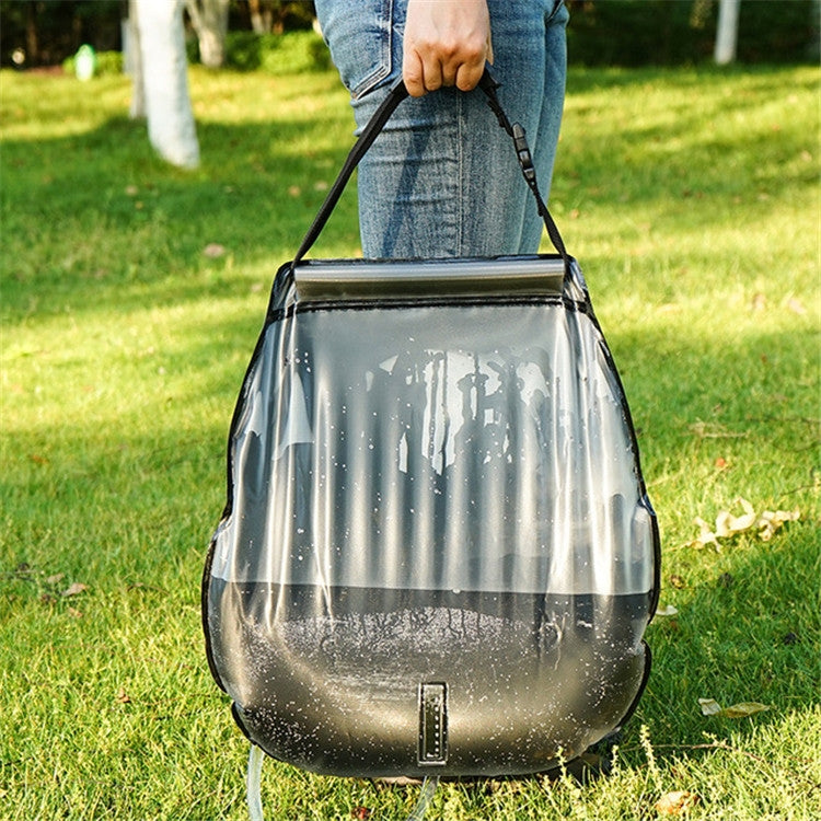 Skorter | Outdoor Bathing Bag Self-driving Camping Solar Hot Water Bottle 20L Water Storage Bag(Black)