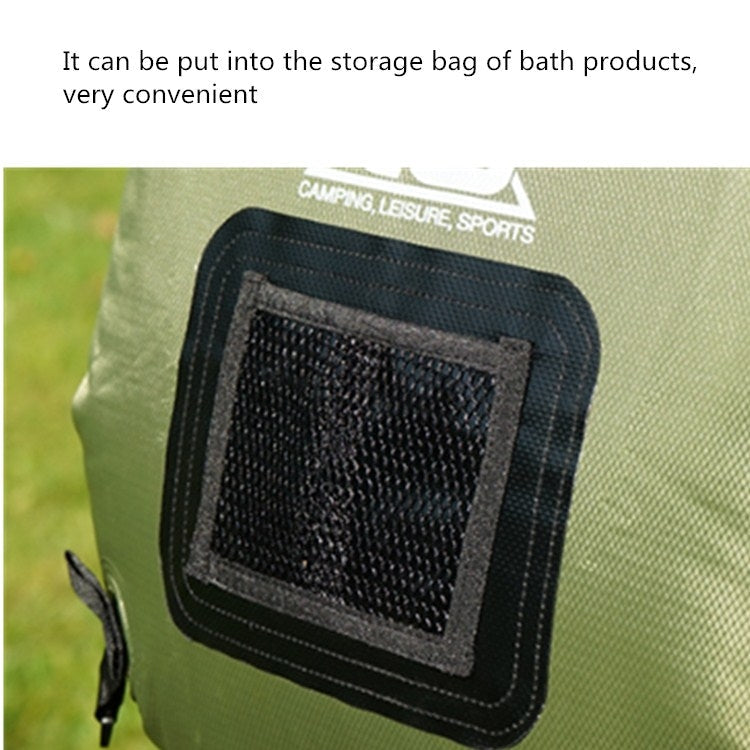 Skorter | Outdoor Bathing Bag Self-driving Camping Solar Hot Water Bottle 20L Water Storage Bag(Black)