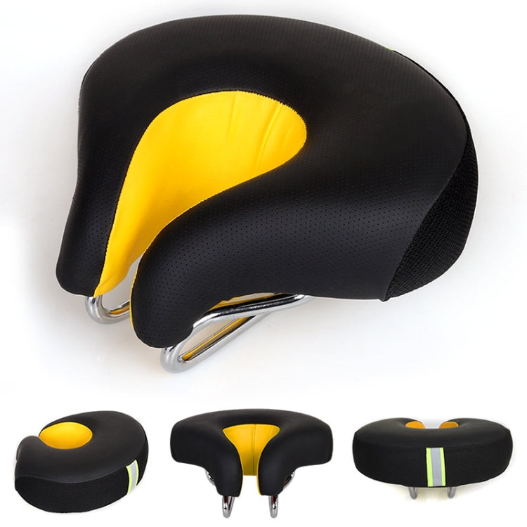 Skorter | Noseless Bicycle Saddle Mountain Bike Thickened Soft Cushion(Yellow)
