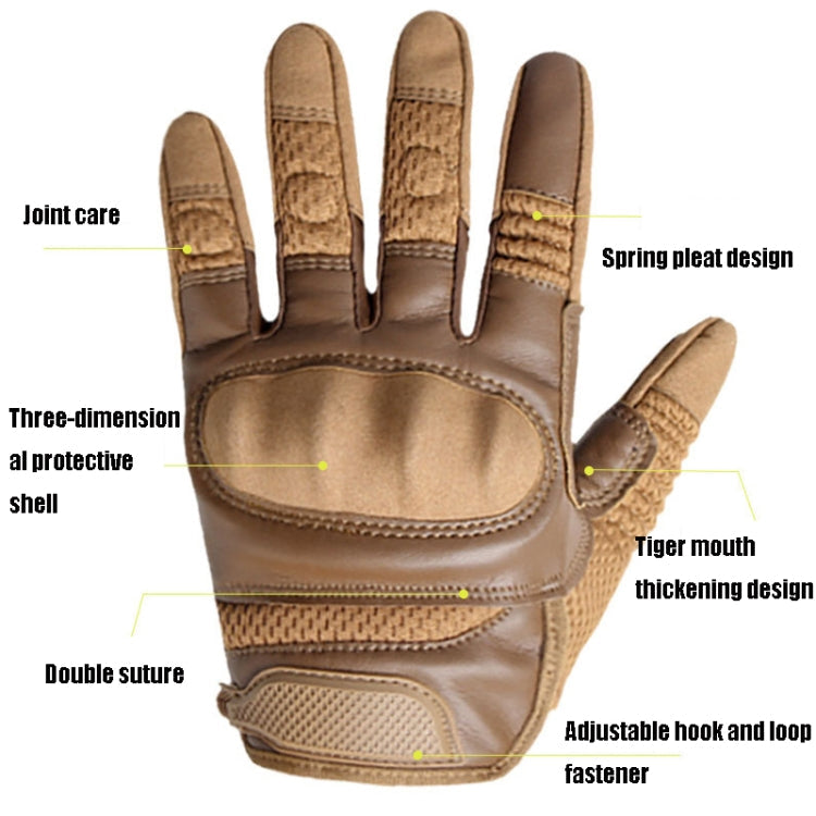 Skorter | B28 Outdoor Rding Motorcycle Protective Anti-Slip Wear-Resistant Mountaineering Sports Gloves, Size: M(Army Green)