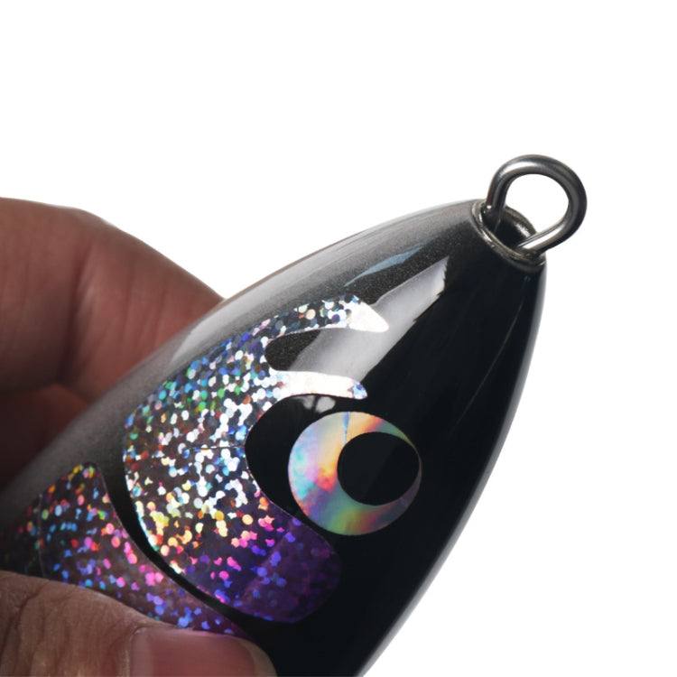 Skorter | 120g 22cm Floating Water Wooden Handmade Big Pencil Deep Sea Boat Fishing Wave Lying Tuna Bait(Green Laser)