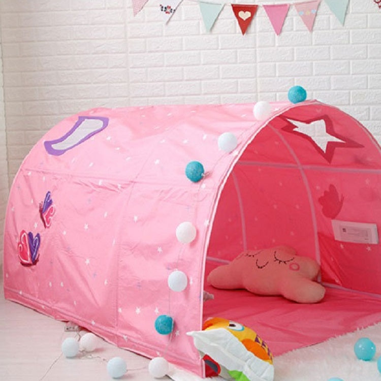Skorter | Children Home Bed Crawl Tunnel Game House Tent, Style:Pink