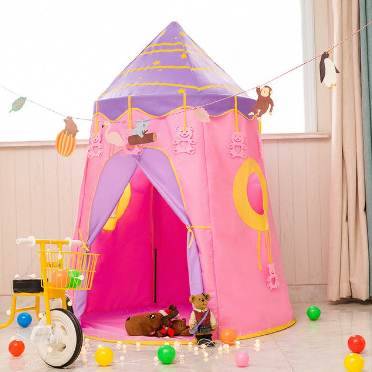 Skorter | Children Indoor Toy House Yurt Game Tent(Pink)