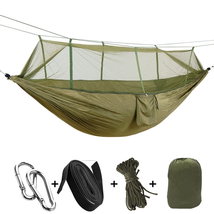 Skorter | 1-2 Person Outdoor Mosquito Net Parachute Hammock Camping Hanging Sleeping Bed Swing Portable Double Chair, 260 x 140cm