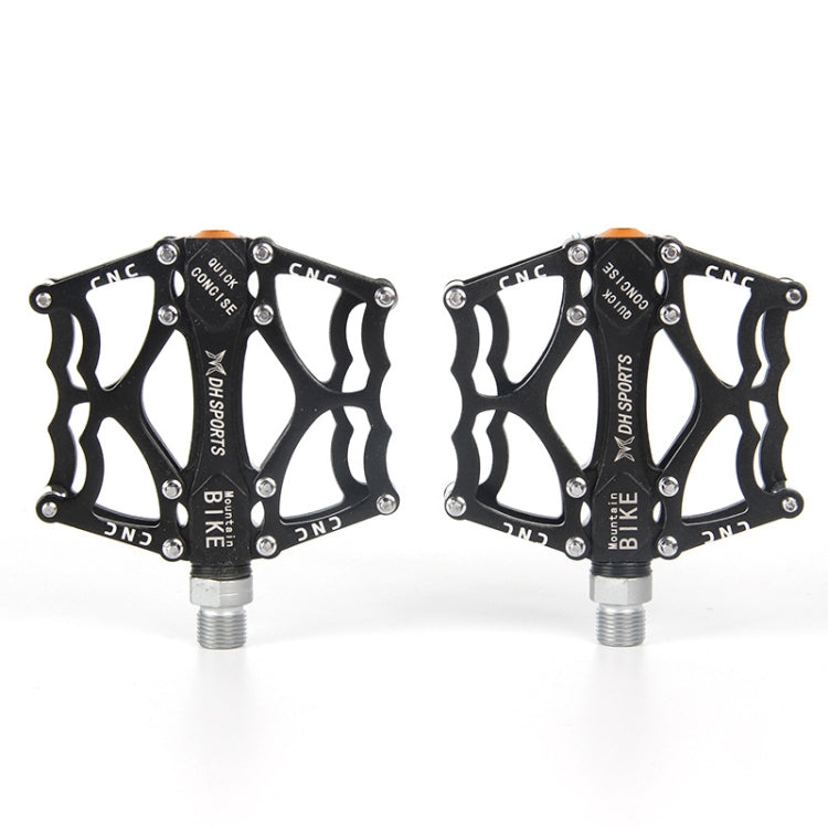Skorter | Bicycle Pedal Mountain Bike Aluminum Alloy Palin Pedal Non-Slip Bearing Pedal(901 Black)