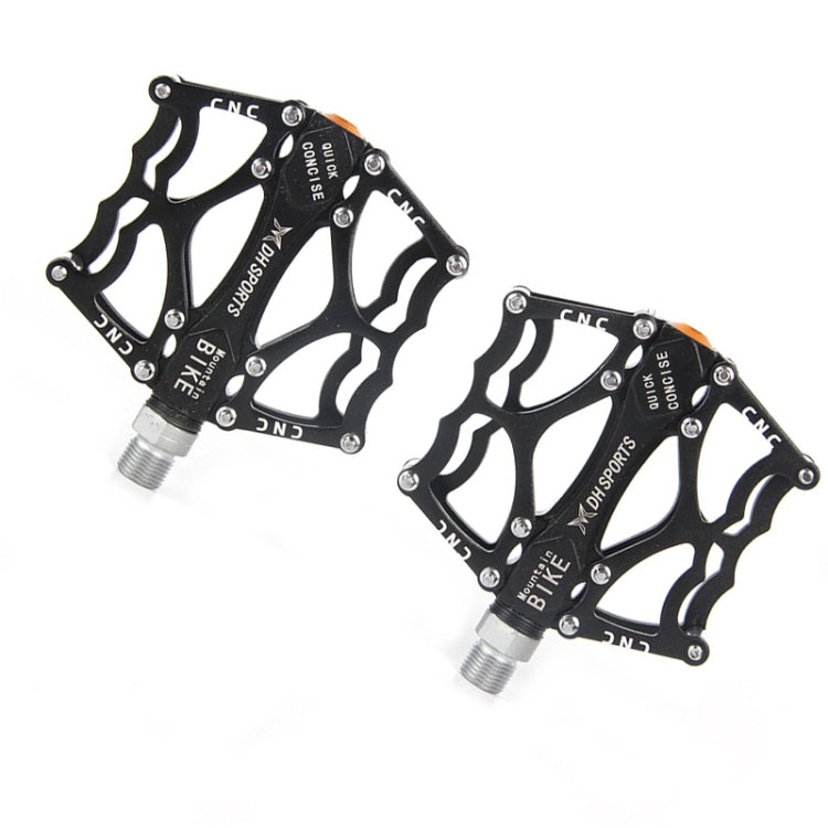 Skorter | Bicycle Pedal Mountain Bike Aluminum Alloy Palin Pedal Non-Slip Bearing Pedal(901 Black)