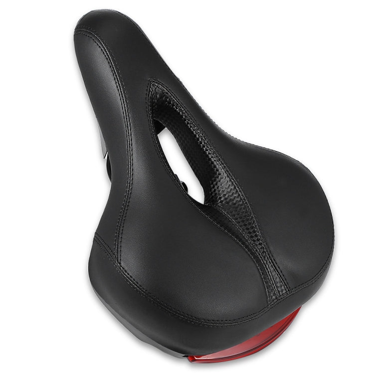 Skorter | Bicycle Cushion With Lamp Bicycle Saddle Mountain Bike Saddle(Black)
