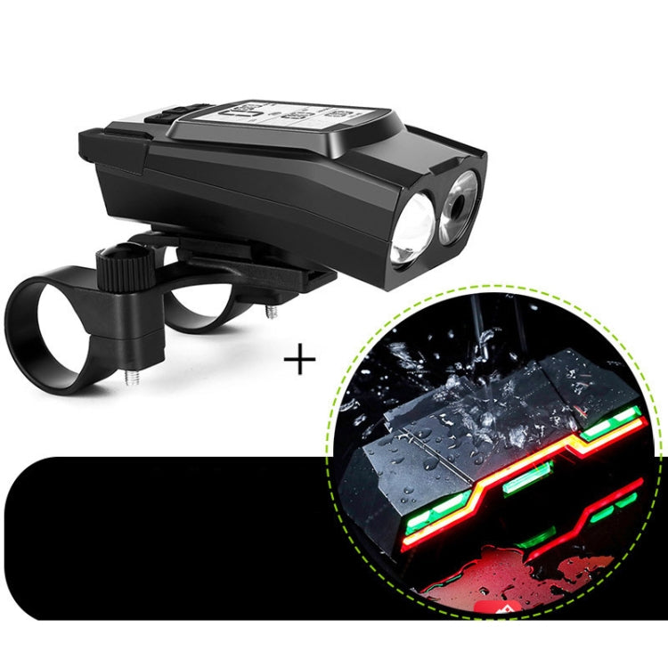 Skorter | 3 In 1 Wireless Bicycle Code Meter Lamp Strong Light Front Light, Colour: Black Upgrade Floating + Tail Light