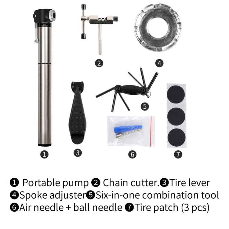 Skorter | Bicycle Repair Kit Repair Set Bicycle Mountain Road Tire Tool Pump Riding Equipment