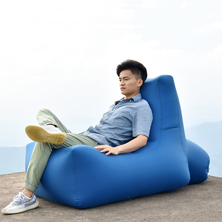 Skorter | BB1082 Inflatable Sofa Inflatable Bed Outdoor Folding Portable Air Sofa Size: 100 x 90 x 80cm(Black)