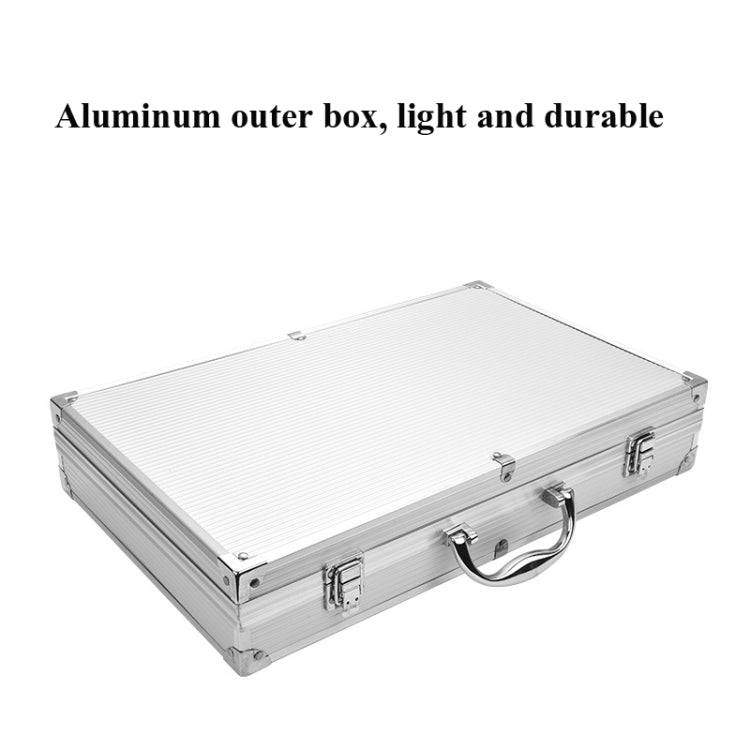 Skorter | 10 in 1 Barbecue Combination Tool Set Aluminum Box Stainless Steel Grill Set