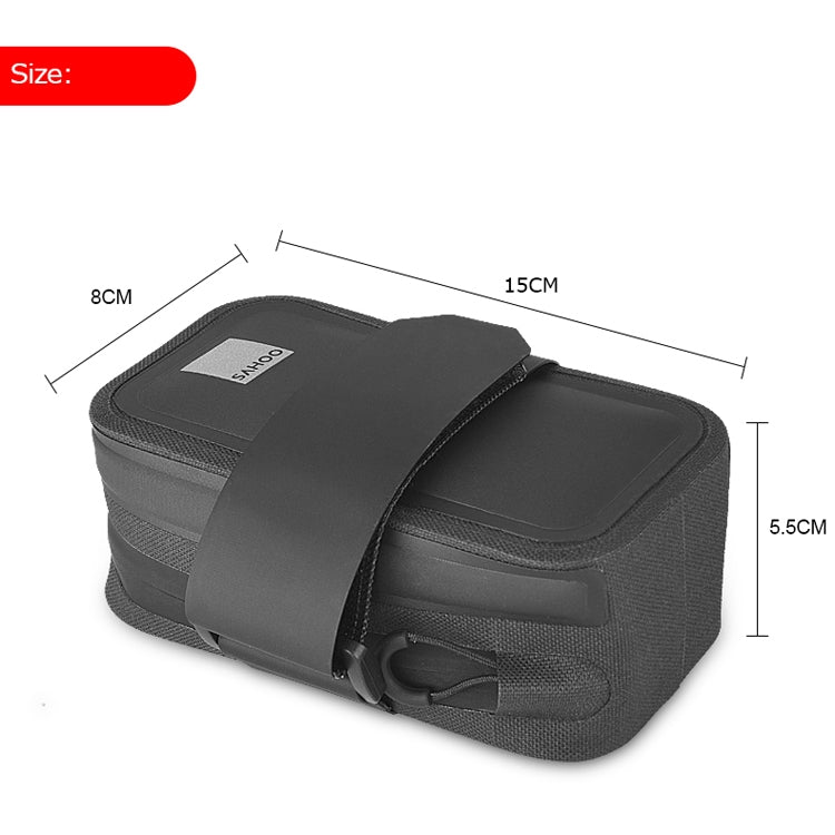 Skorter | SAHOO 0.5L TPU Waterproof Portable Bicycle Tail Bag Saddle Bag(Black)